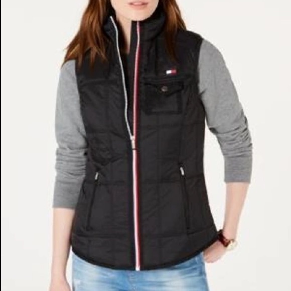 Tommy Hilfiger Jackets & Blazers - TOMMY HILFIGER Sport Black Quilted Puffer Vest